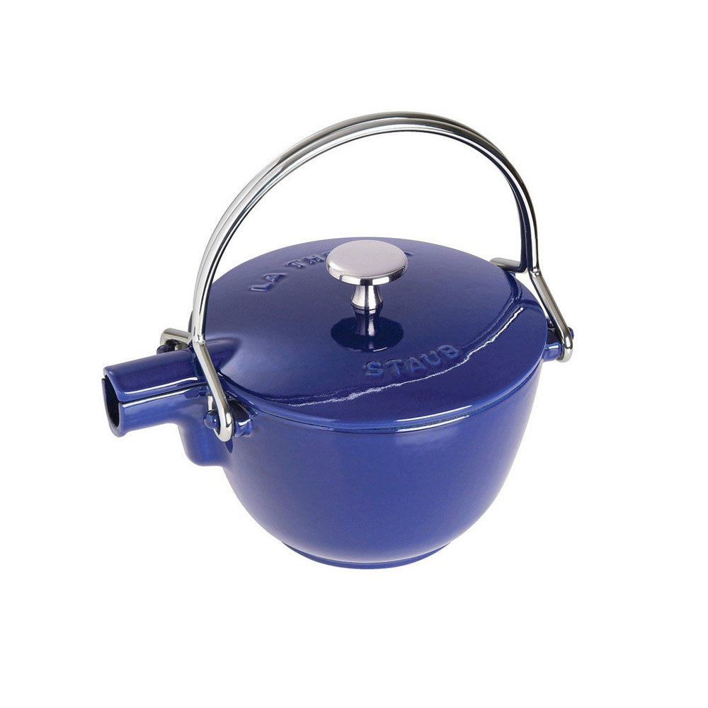 Load image into Gallery viewer, Staub 1.1L / 1.16-Qt Dark Blue Teapot
