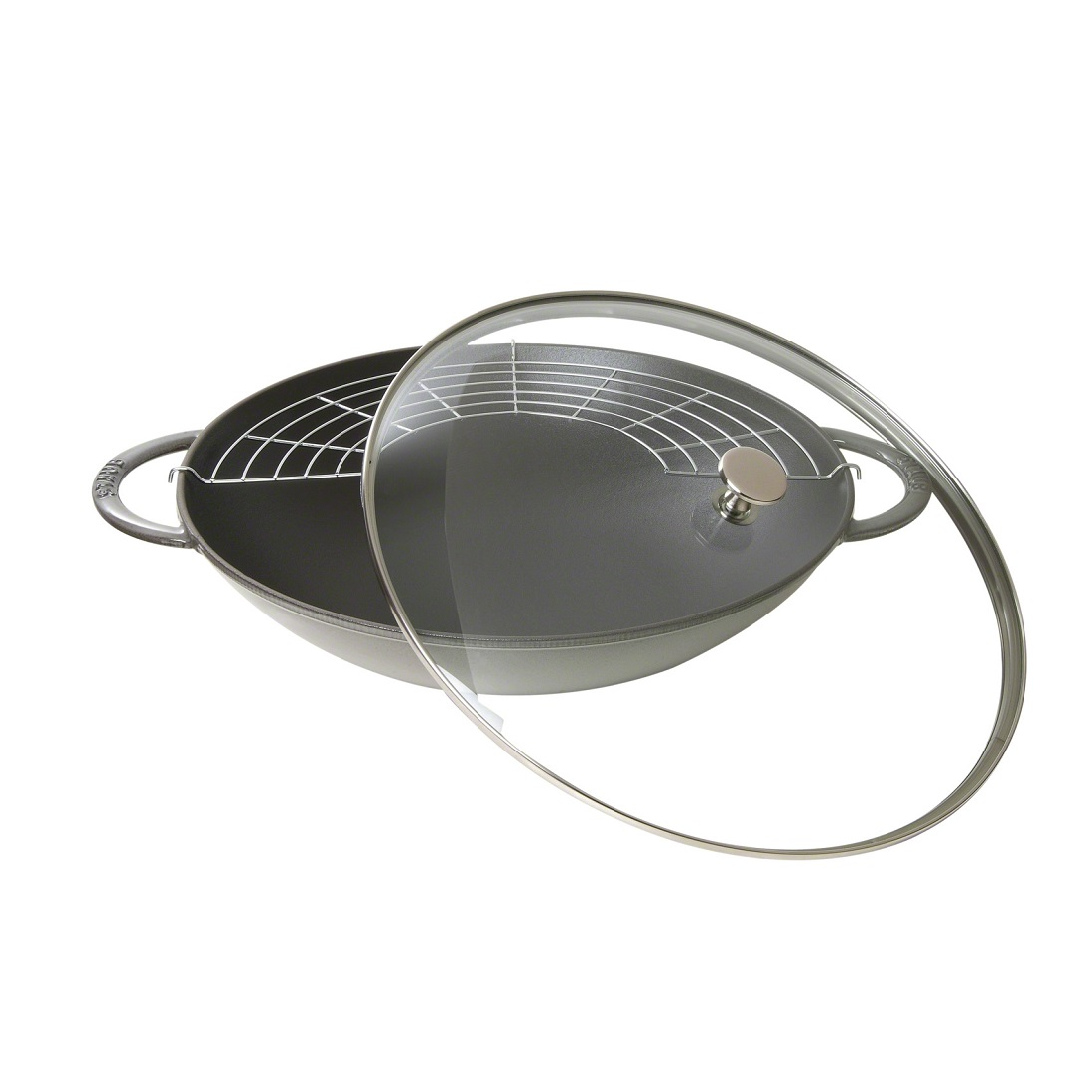 Staub 5.7L / 6-Qt, 14.5" Grey Wok