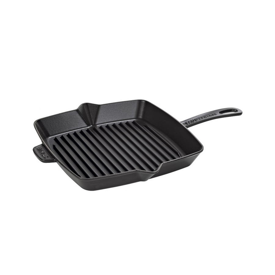 Load image into Gallery viewer, Staub Square 10&amp;quot; Black Grill Pan
