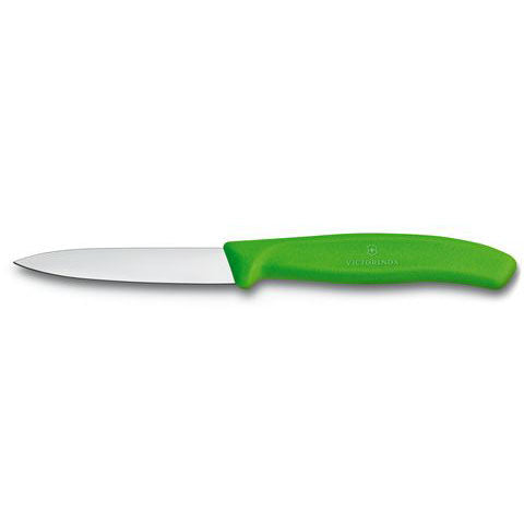 Paring Knife 3.25" /  8cm Straight Blade, Spear Point Green