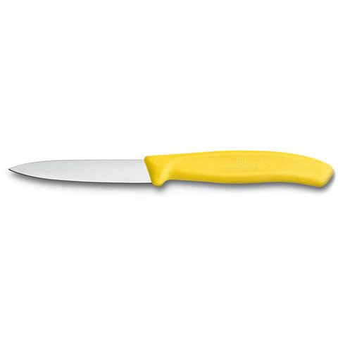Paring Knife 3.25" / 8cm Straight Blade, Spear Point Yellow