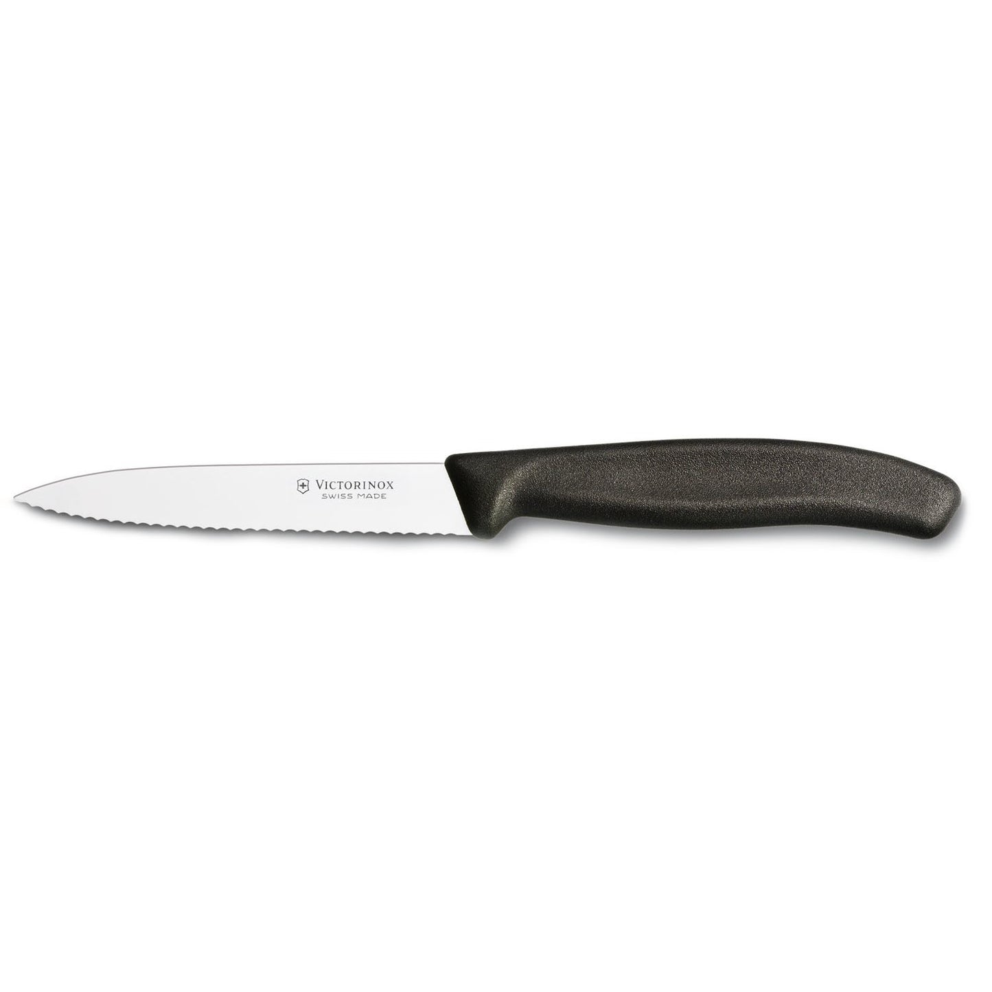 Paring Knife 4"/Serrated,Spear Point - Black