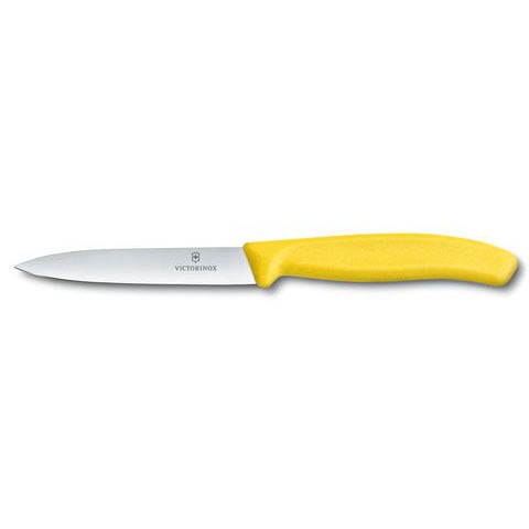 Paring Knife 4" / 10cm Straight Blade, Spear Point Yellow