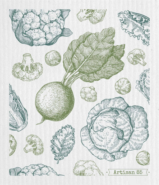 Vegetable Patch Swedish Cloth